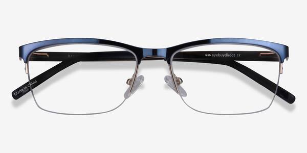 Navy Rally -  Metal Eyeglasses