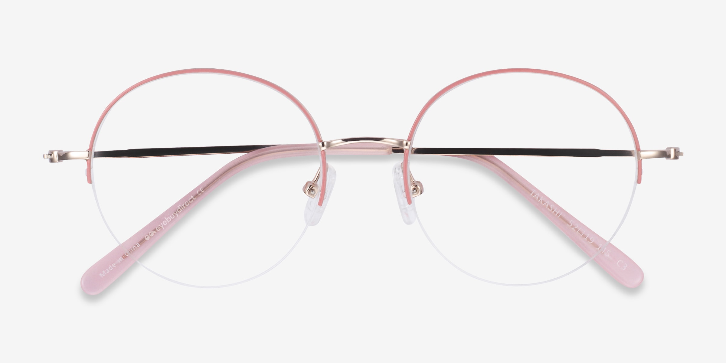 Monture lunettes clearance demi cerclées femme