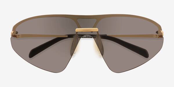 Gold Strider -  Metal Sunglasses