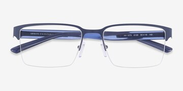 Matte Blue Armani Exchange AX1075 -  Metal Eyeglasses