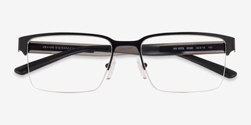 Matte Black Armani Exchange AX1075 -  Metal Eyeglasses