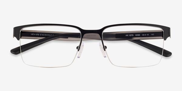 Matte Black Armani Exchange AX1075 -  Metal Eyeglasses