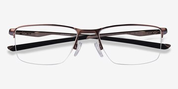 Satin Mahogany Oakley Socket 5.5 -  Metal Eyeglasses