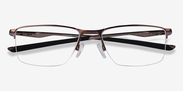 Satin Mahogany Oakley Socket 5.5 -  Metal Eyeglasses