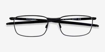 Matte Black Oakley Barrelhouse -  Metal Eyeglasses