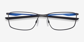 Satin Black Blue Oakley Socket 5.0 -  Metal Eyeglasses