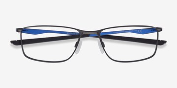 Satin Black & Blue Oakley Socket 5.0 -  Metal Eyeglasses