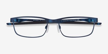Powder Midnight Oakley Steel Plate -  Metal Eyeglasses