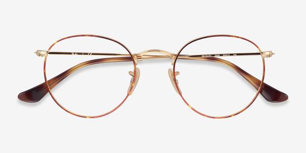 Tortoise & Gold Ray-Ban RB3447V -  Metal Eyeglasses