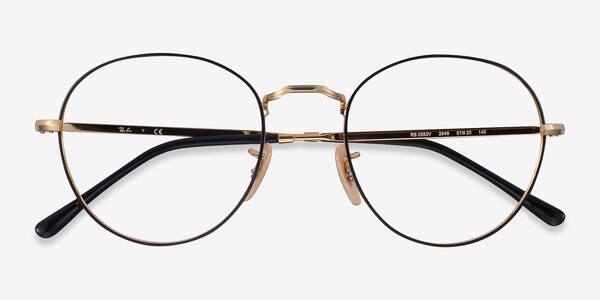 Black Gold Ray-Ban RB3582V -  Metal Eyeglasses