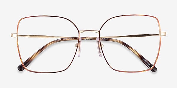 Tortoise Pale Gold Vogue Eyewear VO4274 - Metal Eyeglasses Tortoise Pale Gold Vogue Eyewear VO4274 - Metal Eyeglasses