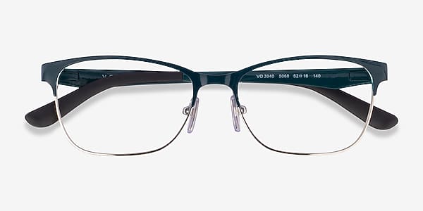 Dark Green Silver Vogue Eyewear VO3940 - Metal Eyeglasses Dark Green Silver Vogue Eyewear VO3940 - Metal Eyeglasses