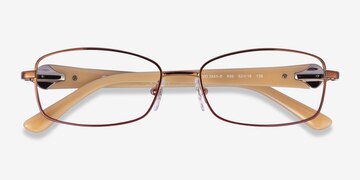 Brown Pink Vogue Eyewear VO3845B -  Metal Eyeglasses