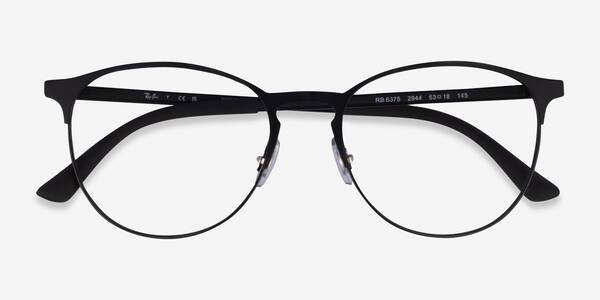 Matte Black Ray-Ban RB6375 -  Metal Eyeglasses