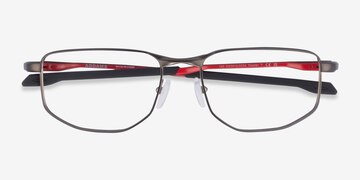 Brown Gunmetal Oakley Addams -  Metal Eyeglasses