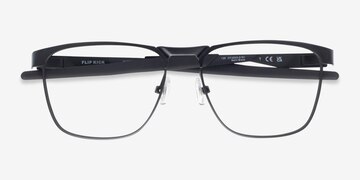 Matte Black Oakley Flip Kick -  Metal Eyeglasses