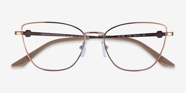 Shiny Rose Gold Armani Exchange AX1063 -  Metal Eyeglasses