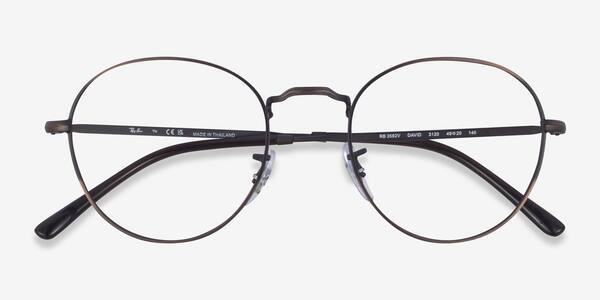Gradient Bronze Ray-Ban RB3582V David -  Metal Eyeglasses