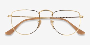 Gold Ray-Ban RB3958V Elon -  Metal Eyeglasses