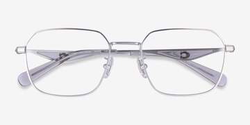 Satin Silver Coach HC5186 -  Metal Eyeglasses