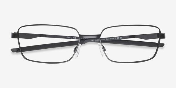 Satin Black Oakley Foil Rq -  Metal Eyeglasses