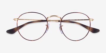 Gold Tortoise Ray-Ban RB3447V -  Metal Eyeglasses
