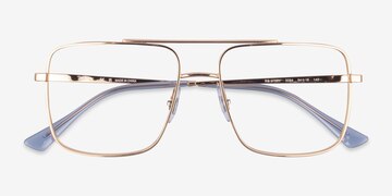 Rose Gold Ray-Ban RB3758V -  Metal Eyeglasses