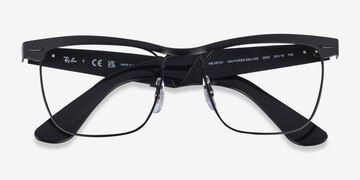 Black Ray-Ban RB3875V Wayfarer Deluxe -  Metal Eyeglasses