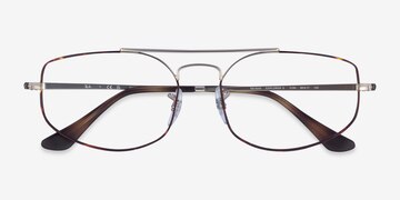 Silver Tortoise Ray-Ban RB6545 Explorer 5 -  Metal Eyeglasses