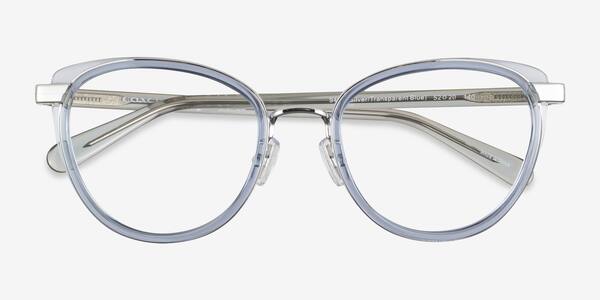 Transparent Blue Coach HC5154 -  Metal Eyeglasses