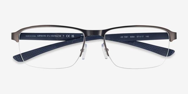 Matte Gunmetal Armani Exchange AX1061 -  Metal Eyeglasses