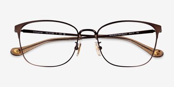 Satin Dark Brown Coach HC5135 -  Metal Eyeglasses