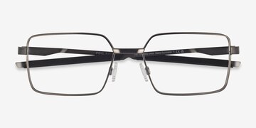 Matte Gunmetal Oakley Foil Sq -  Metal Eyeglasses