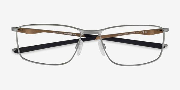 Silver Oakley Socket 5.0 -  Metal Eyeglasses