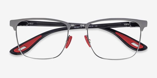 Matte Gunmetal On Gunmetal Ray-Ban RB6621M -  Metal Eyeglasses