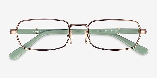 Light Brown Vogue Eyewear VO4351 - Metal Eyeglasses Light Brown Vogue Eyewear VO4351 - Metal Eyeglasses