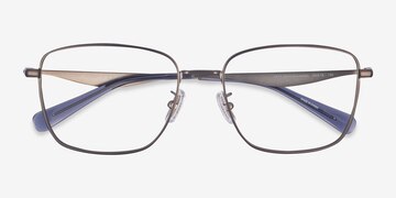 Satin Gunmetal Coach HC5205 -  Metal Eyeglasses