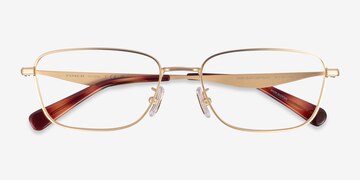 Satin Light Gold Coach HC5204 -  Metal Eyeglasses