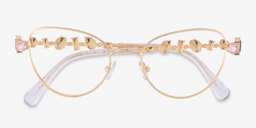 Gold Swarovski SK1024 -  Metal Eyeglasses