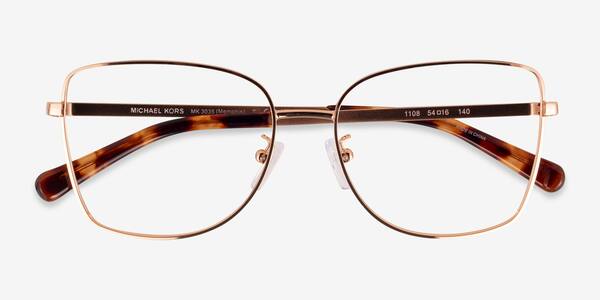 Rose Gold Michael Kors MK3035 Memphis -  Metal Eyeglasses