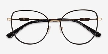Light Gold Black Michael Kors MK3066J Empire Round -  Metal Eyeglasses
