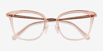 Rose Gold Pink Transparent Michael Kors MK3032 Coconut Grove -  Metal Eyeglasses