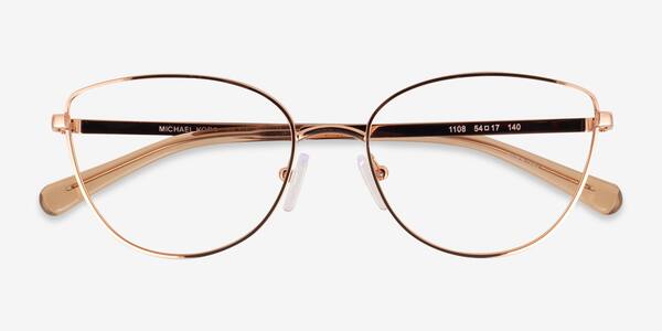 Rose Gold Michael Kors MK3030 Boena Visla -  Metal Eyeglasses