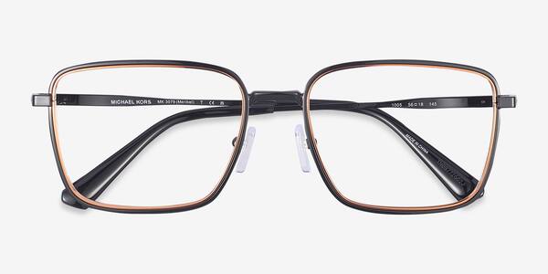 Shiny Black Michael Kors MK3079 Meribel -  Metal Eyeglasses