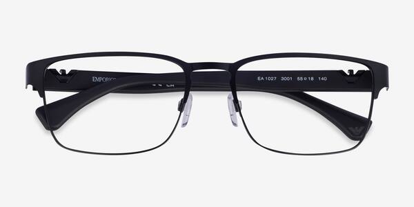 Matte Black Emporio Armani EA1027 -  Metal Eyeglasses