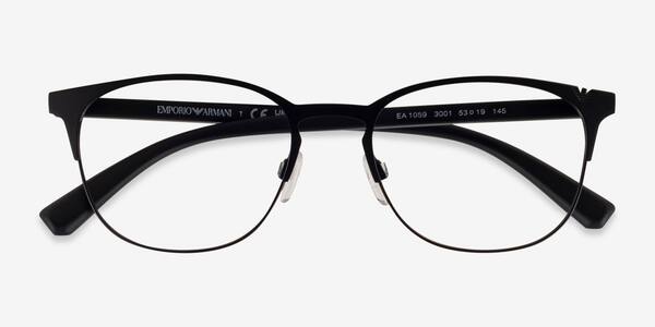 Matte Black Emporio Armani EA1059 -  Metal Eyeglasses