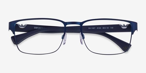 Matte Blue Emporio Armani EA1027 -  Metal Eyeglasses