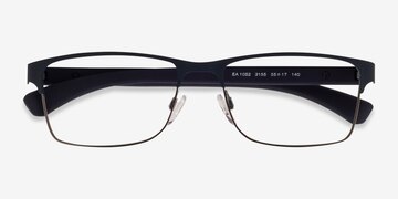 Rubber Blue Gunmetal Emporio Armani EA1052 -  Metal Eyeglasses
