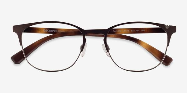 Matte Brown Gunmetal Emporio Armani EA1059 -  Metal Eyeglasses