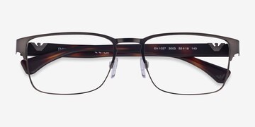 Matte Gunmetal Emporio Armani EA1027 -  Metal Eyeglasses
